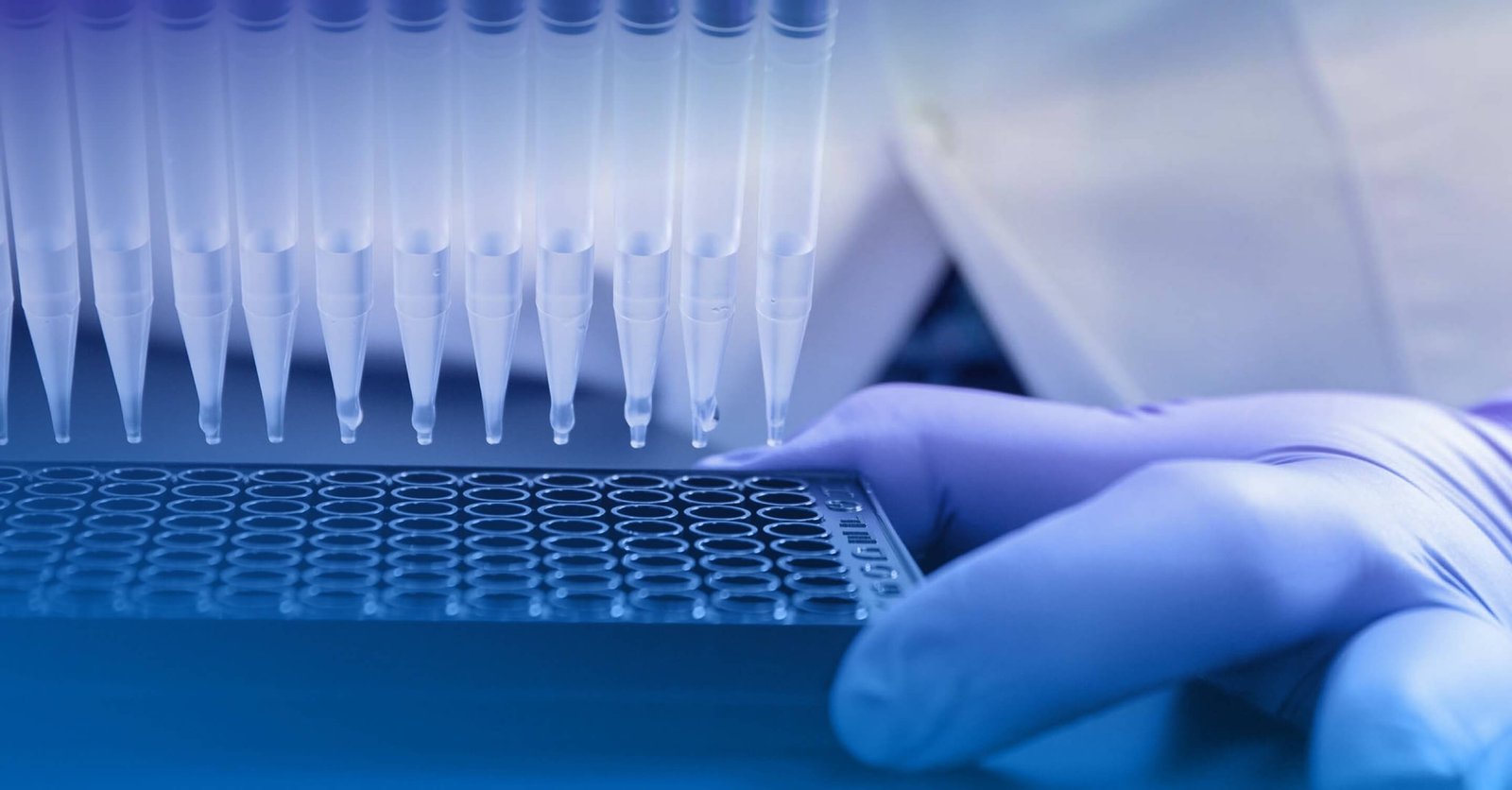 Scientist working in a medical facility