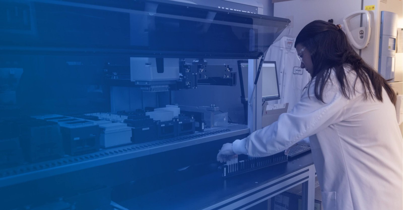 Research scientist working in a lab