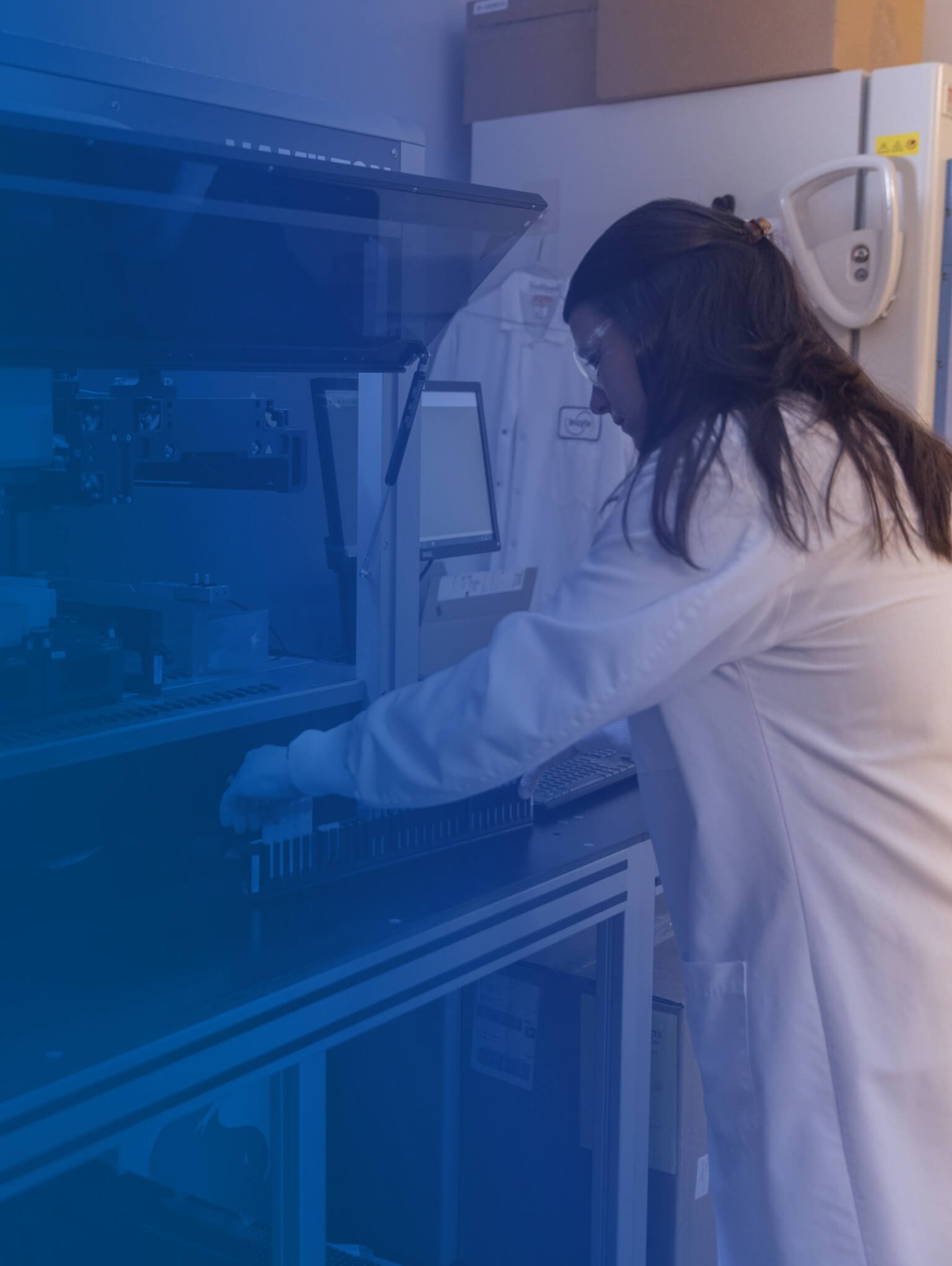 Research scientist working in a lab