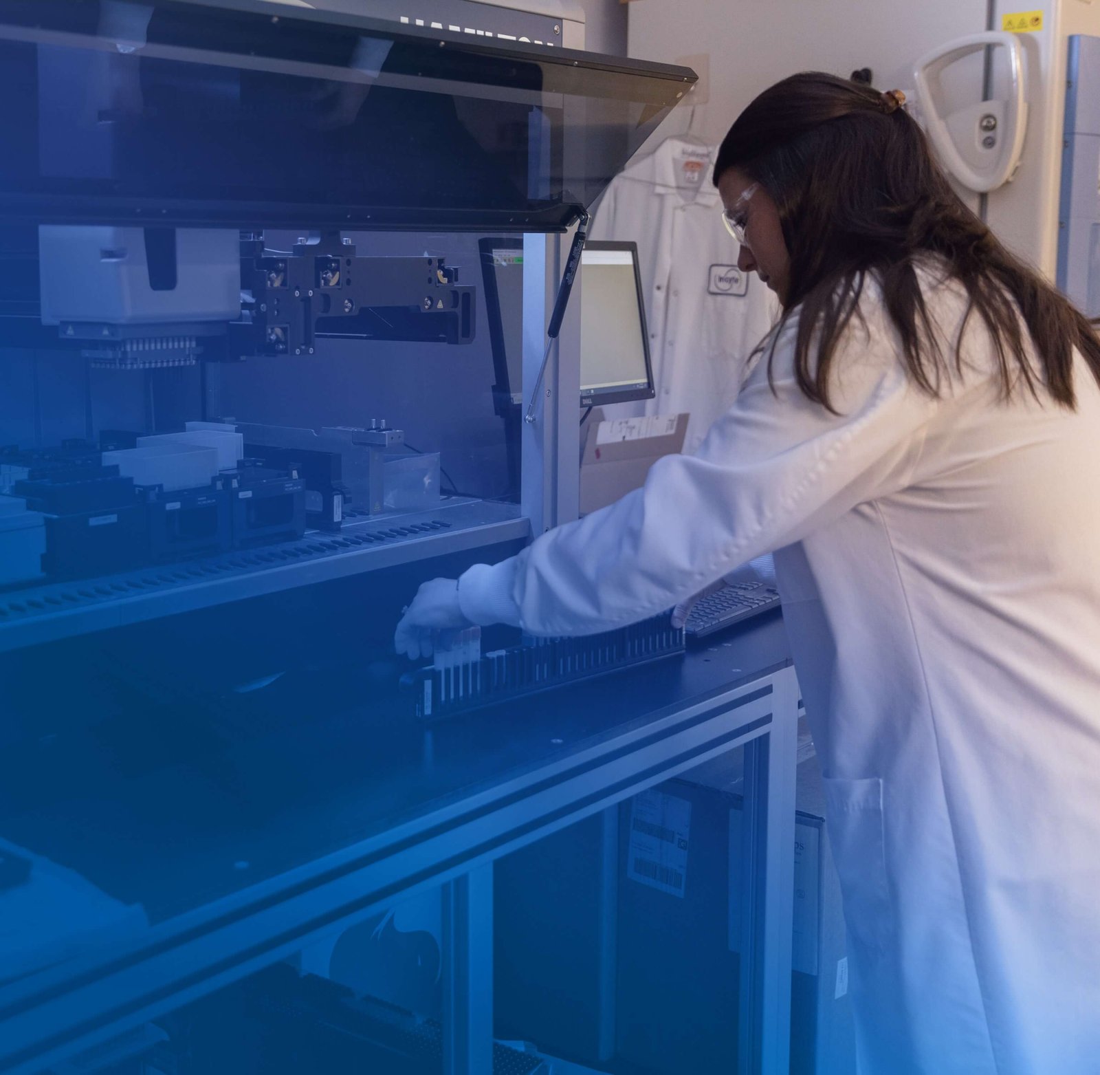 Research scientist working in a lab